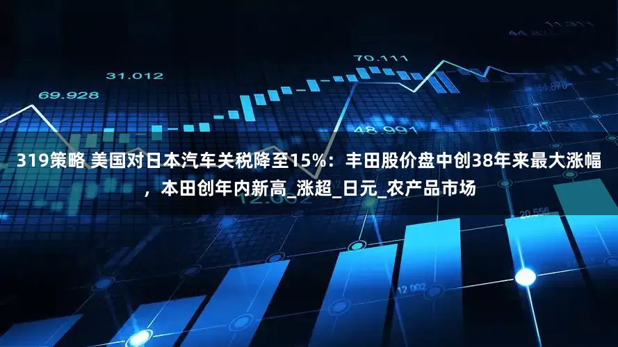 319策略 美国对日本汽车关税降至15%：丰田股价盘中创38年来最大涨幅，本田创年内新高_涨超_日元_农产品市场