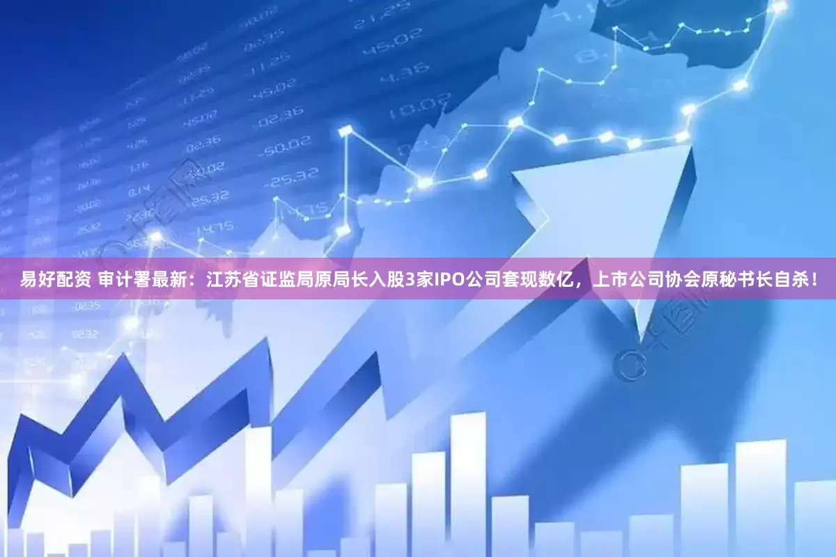 易好配资 审计署最新：江苏省证监局原局长入股3家IPO公司套现数亿，上市公司协会原秘书长自杀！